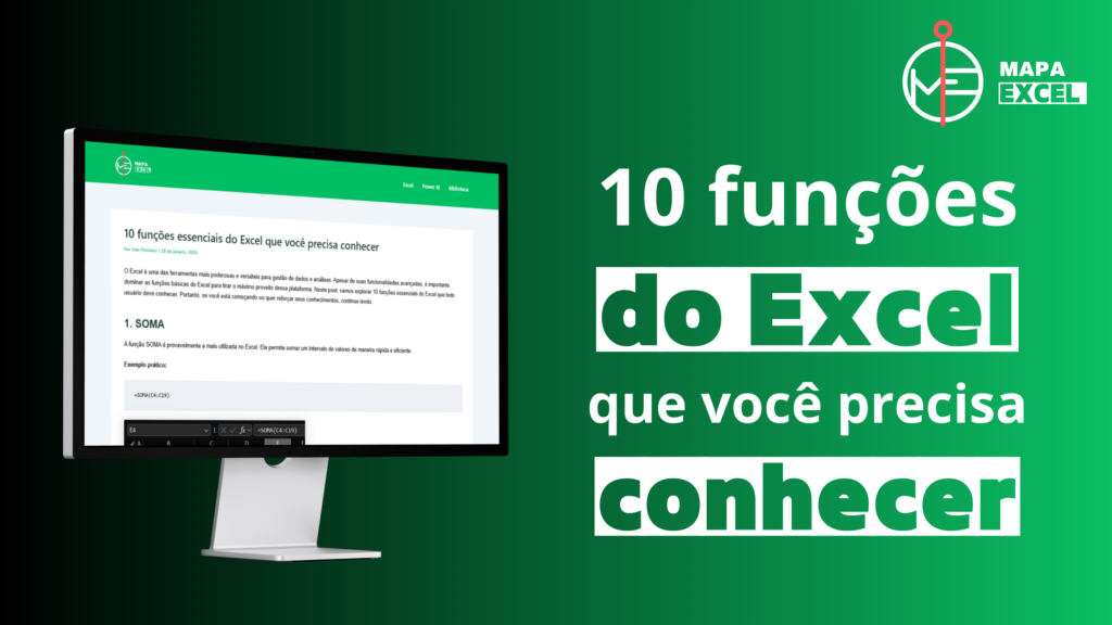 10 funções essenciais do Excel que você precisa conhecer
