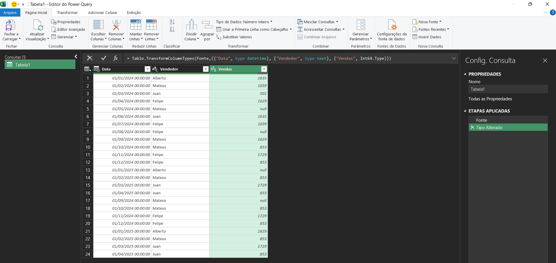 power query