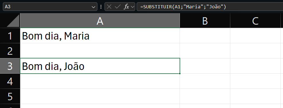 função substituir